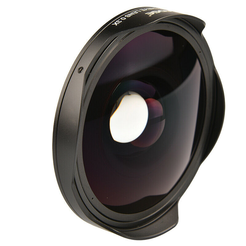 37MM / 43MM 0.3X Fisheye Ultra Wide Angle Camcorder Video Studio Lens with Adapter - Celehomey